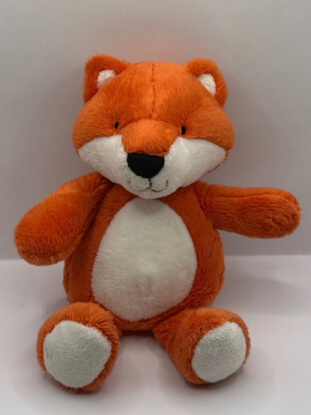Carters Orange Fox Plush Stuffed Animal Lovey Toy